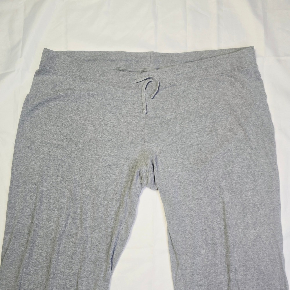 Old Navy Women's XXL Lounge Pants Gray Drawstring Wide Leg Jersey Knit Q39 - Picture 2 of 12
